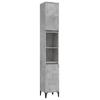 Bathroom Cabinet Concrete Grey 30 x 30 x 190 cm Particleboard
