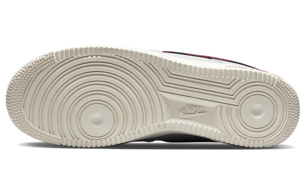 Nike Air Force 1 Low '07 LV8 Клетчатый узор Тартан Белый Университетский Красный DV0789-100