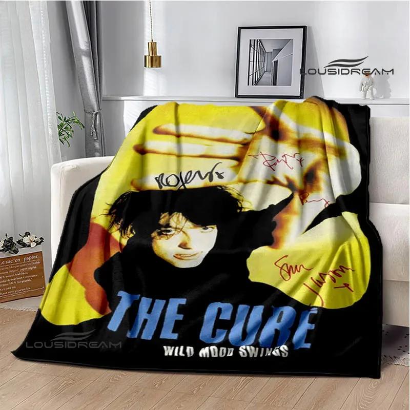 Рок-группа The cure Печатные одеяла Плед для пикника Теплые фланелевые одеяла Мягкое и удобное одеяло постельное белье Подарок на день рождения