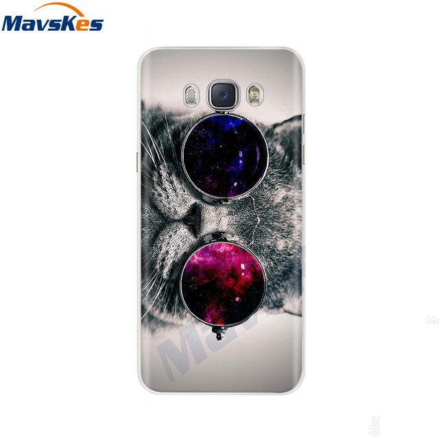 Чехол для телефона для Samsung Galaxy J7 2016, чехол J5 2016 J510f, окрашенный силиконовый чехол из ТПУ для Samsung J3, J5, J7 2016, чехол