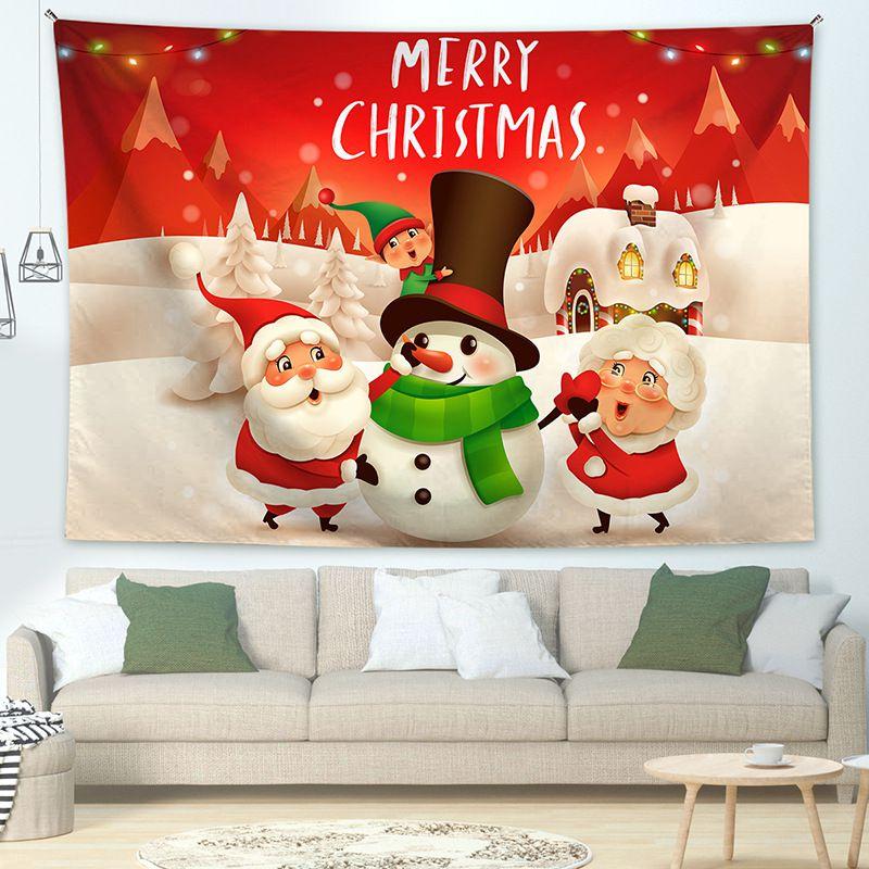 Рождественский гобелен, фоновая ткань для домашнего декора и реквизит для фотосъемки