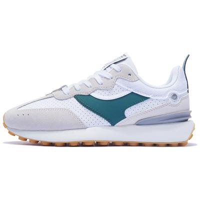 Li Ning Fangyuan Классические нескользящие износостойкие низкие спортивные повседневные туфли женские кроссовки белые серые зеленые AGCT048-1