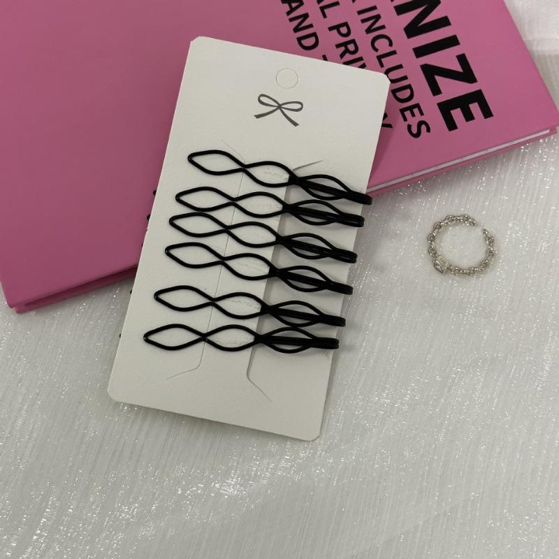 Simple Black One Word Clip Headdress Hairpin Internet Celebrity Side Female Bangs Back Head Broken Hair Fixed Gadget Hairpin