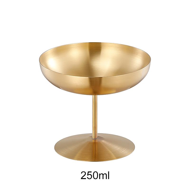 Чашка из нержавеющей стали 304, мороженое, десерт, высокие ножки, бар, винный ресторан, принадлежности