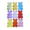 Home Party Supplies Transparent Bear Pendant Candy Color 50Pcs 19*12mm Handing Craft For Jewelry Making DIY Accessories Necklace Bracelet