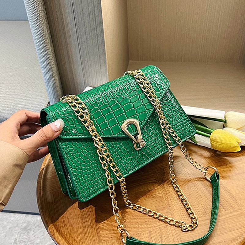 Yogodlns Luxury Flap Shoulder Bag For Women PU Leather Underarm Bag Fashion Small Square Crossbody Bags Purse Totes