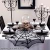 Halloween Black Lace Spiderweb Table Cloth Table Covers Window Hanging Horror Halloween Party Decora