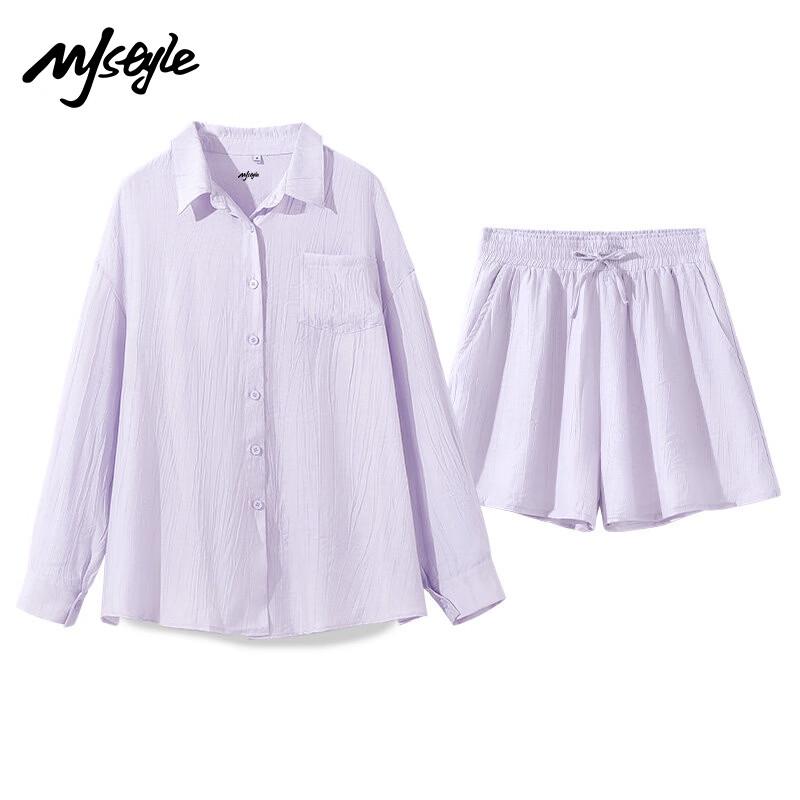 MJ STYLE+ Модный однотонный комплект