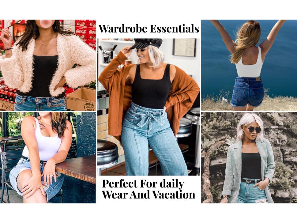 Женская европейская и американская утягивающая майка-комбинация с квадратным вырезом – Контроль живота, Формирование фигуры, Бесшовный жилет