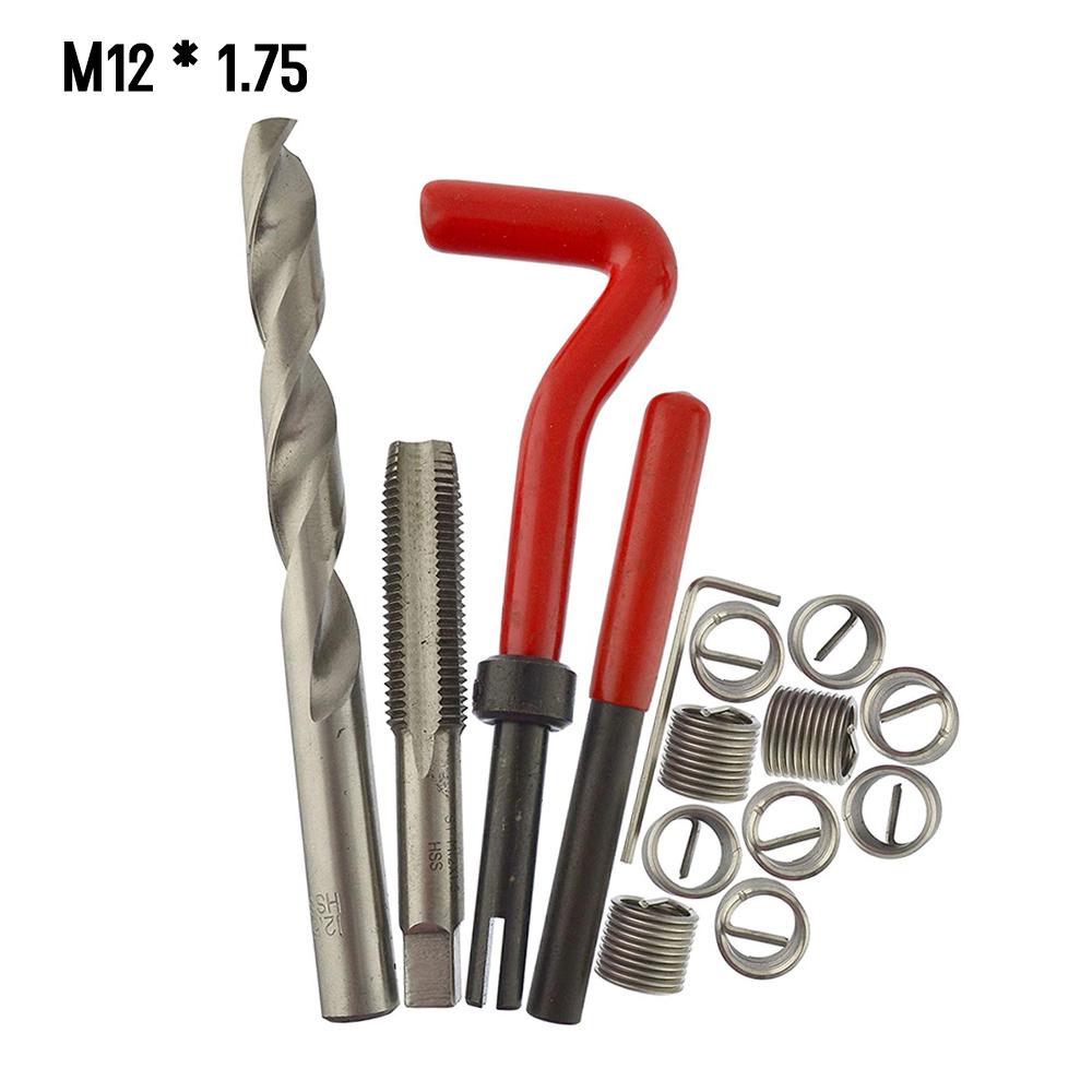 30Pcs Metric Thread Repair Insert Kit M5 M6 M8 M10 M12 M14 Helicoil Car Pro Coil Tool M6 * 1.0