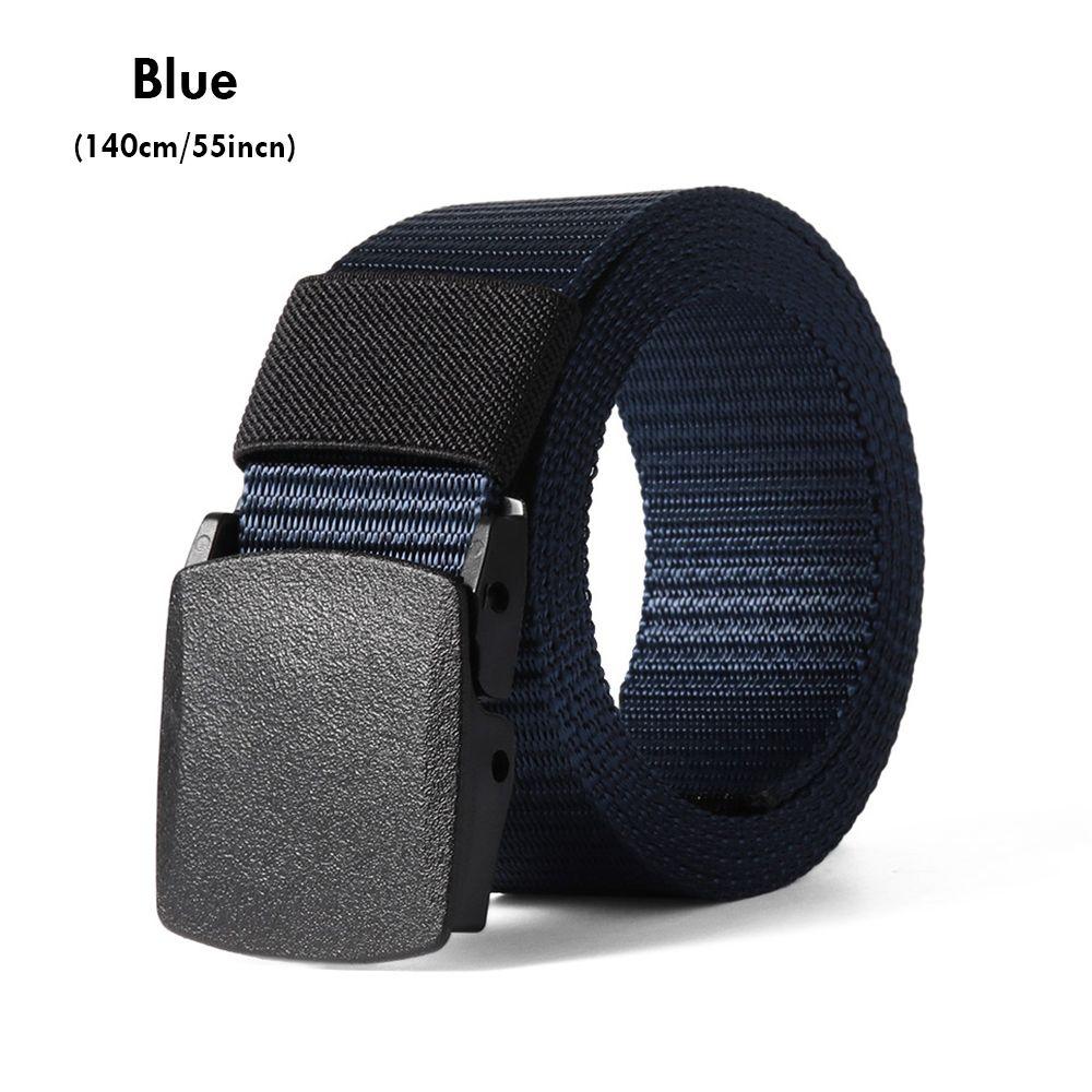 Casual Metal-free Security Check Tactical Waistband Nylon Waist Belt Military Web Belt for Fat Man