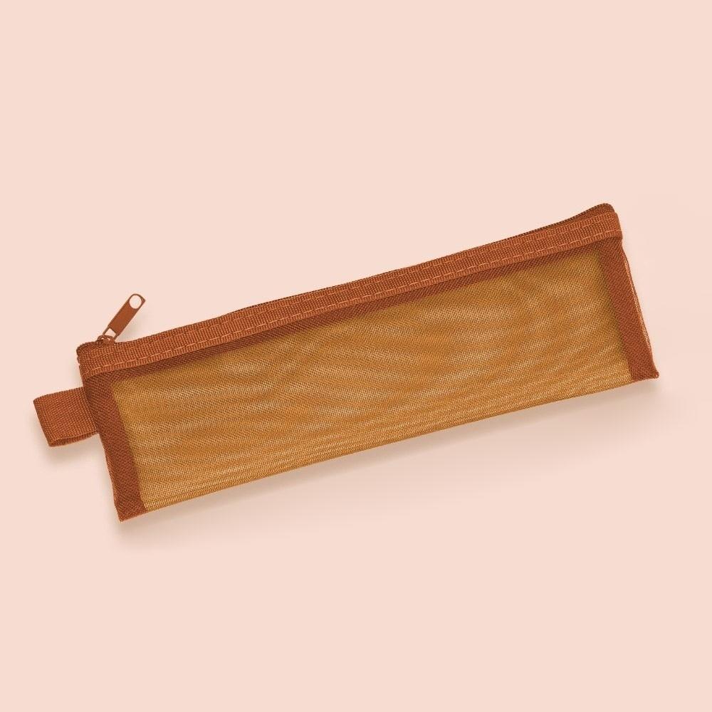 Nylon Mesh Pencil Case Transparent Pen Box Multi-Functional Stationery Pouch Gift