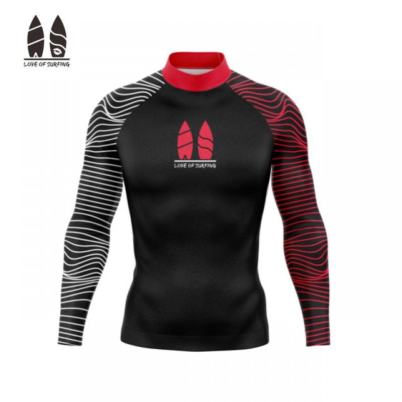 RT Mens Womens Long Sleeve Rash Guard UPF 50 Surfing Suit Swimming Beach Water Sports