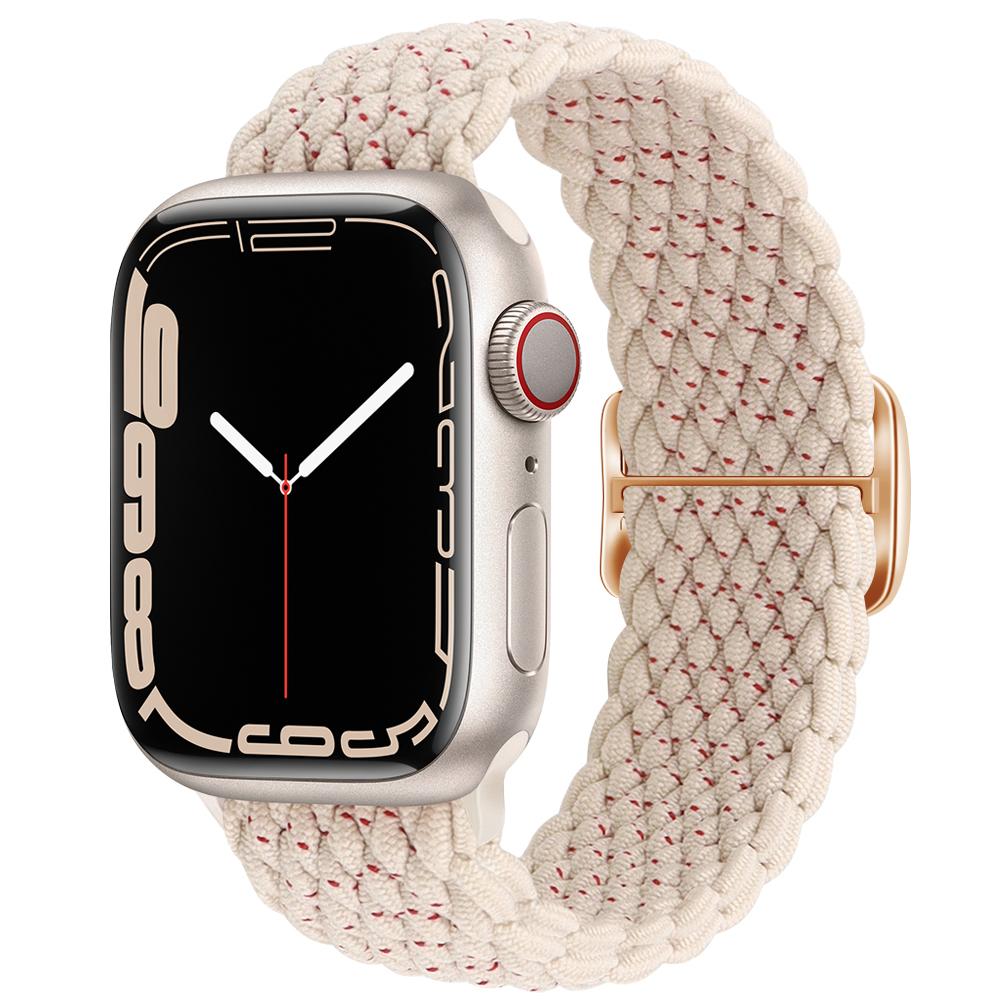 Плетеный Solo Loop для Apple Watch ремешок 44мм 40мм 49мм 45мм 41мм 46мм Эластичный браслет iWatch series 8 3 se 6 Ultra 2 9 10 ремешки