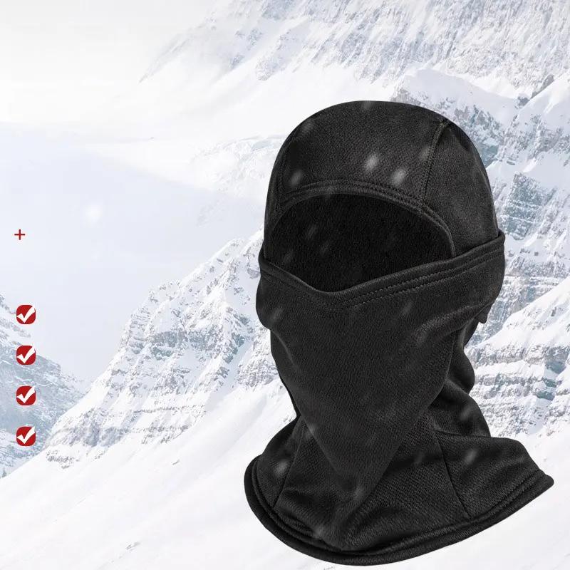 Winter Fleece Warm Camouflage Balaclava Outdoor Cold-proof Ski Cycling Full Face Mask Motorcycle Mask Helmet Lining