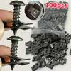 100Pcs Mixed Car Metal Screw Tapping Fastener Clip U-Type Clip with Screw Anti-rust Protection Clip Screw Buckle Iron Sheet