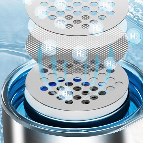 Генератор бутылки с водородной водой объемом 420 мл, 3-минутная чашка для быстрого электролиза водорода, SPE и PEM, 1600ppb ионов водорода, бутылка для очищенной воды