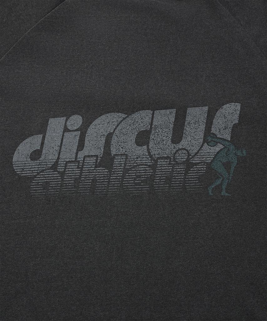 DISCUS ATHLETIC Raglan Logo Long Sleeve Pigment Charcoal