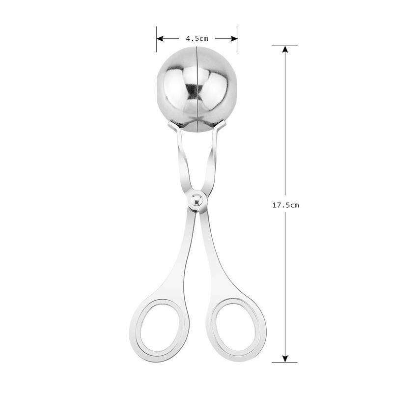 LMETJMA Мясная машинка из нержавеющей стали для приготовления фаршированных фрикаделек, антипригарное приспособление для приготовления мясных, рыбных и мясных шариков, кухонные инструменты для приготовления мяса KC0298