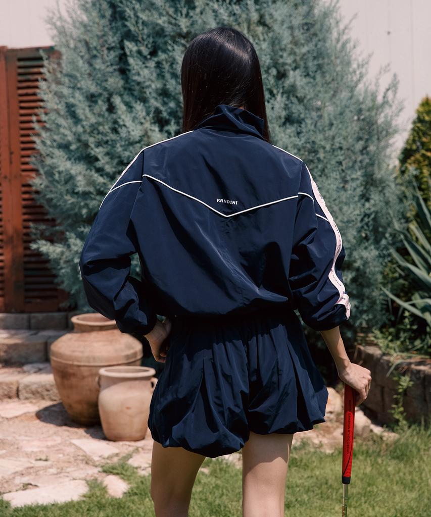 KANDINI Navy V-Windbreaker Jumper