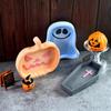 DIY Drop Glue Mold Halloween Series Ghost Pumpkin Tray Silicone Mold Gypsum Storage