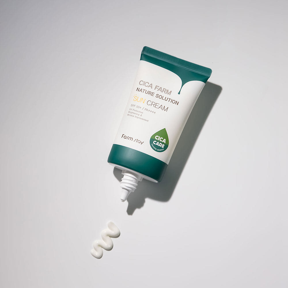 Farmstay Cica Farm Nature Solution Sun Cream 50g SPF50+ PA++++ Centella Soothing Moisturizing Sunscreen