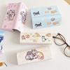 Cat Pattern Glass Box Hard Shell Sunglasses Storage Box Cute Glass Case  Women