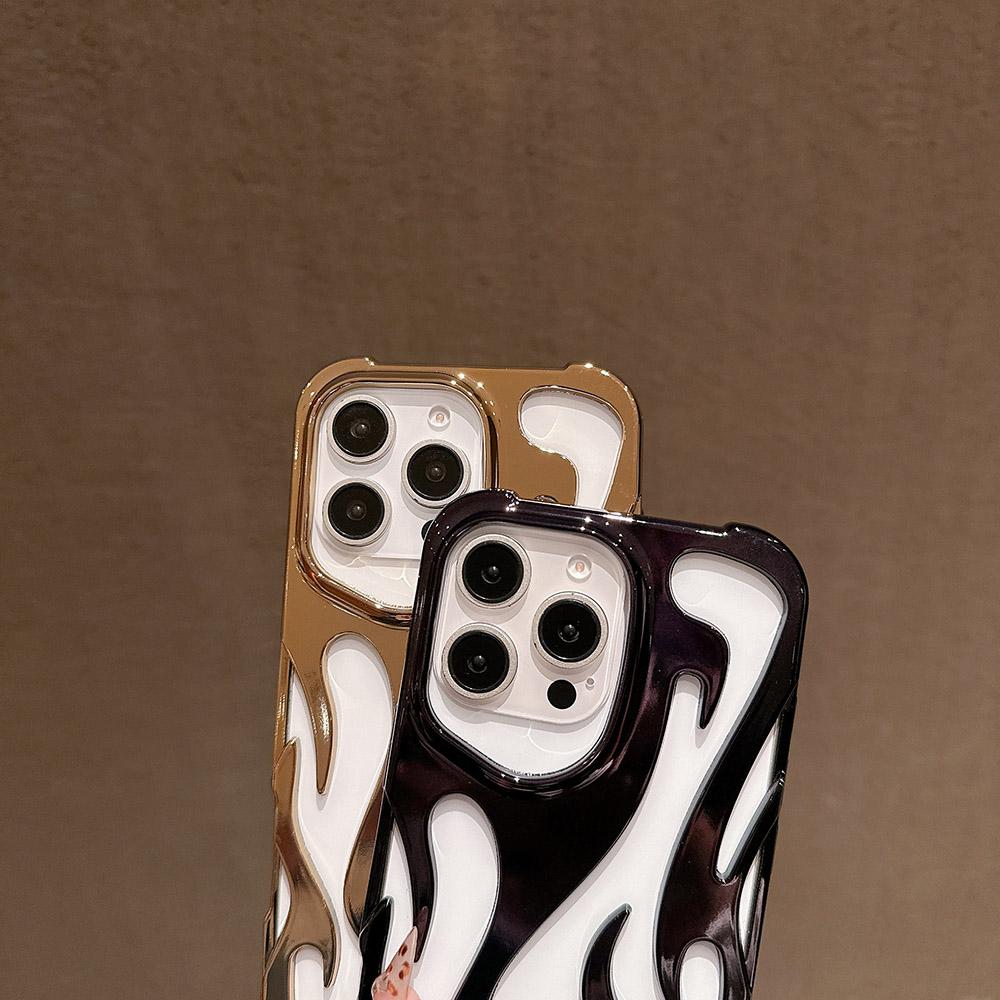 Чехлы для телефонов iPhone 11 13 16 ProMax iPhone 14 15 ProMax 12 13 ProMax 13 Pro 14 Pro Samsung A55 A54 S25 S24 S23 S22 Ultra Flame Shell Cool Advanced
