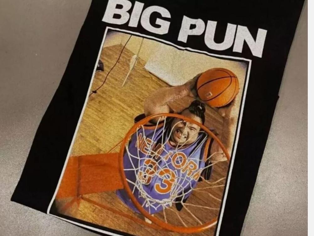 Баскетбольная футболка с принтом Big Pun, короткий рукав, черная, унисекс, S-2345XL
