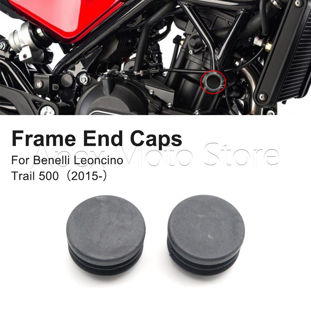 Motorcycle Accessories Frame Hole Cover Caps Plug Decorative Frame Cap Set For Benelli Leoncino 500 Trail 500 2015 - UP