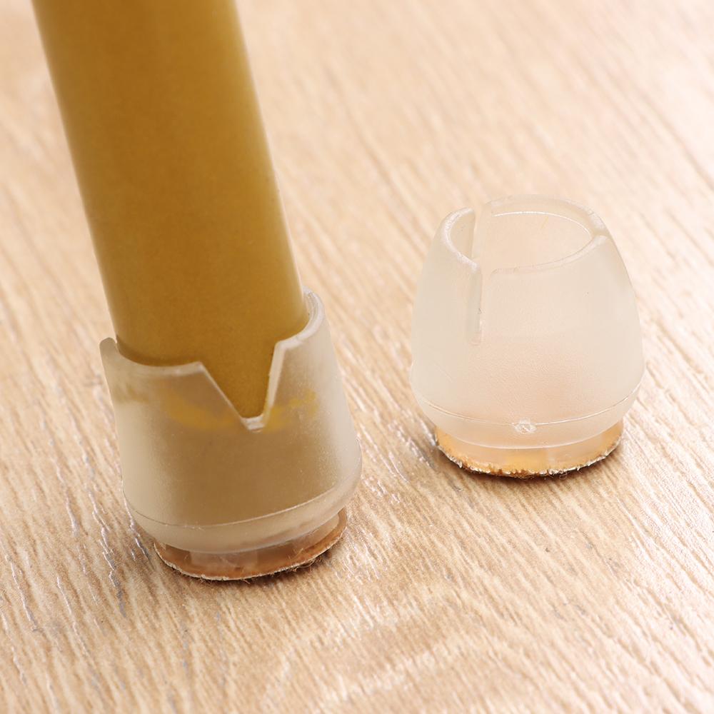 16pcs Cups Socks Round Bottom Silicone Pads Chair Leg Caps Non-Slip Covers Furniture Feet
