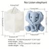 Elephant Silicone Candle Mold DIY  No See Hear No Speak Elephant Shapes Candles Gypsum Animal Themed Home Decor