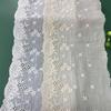 2Meters/lot 16.5cm/6.49'' Beige/Off White Refinement Embroidered Cotton Cloth Lace Trim Patchwork Sewing Material