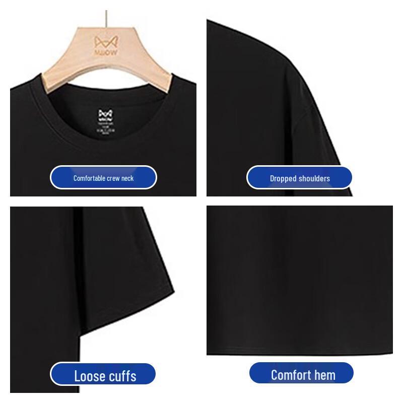 ROMON Men's Pure Cotton Short Sleeve T-Shirt