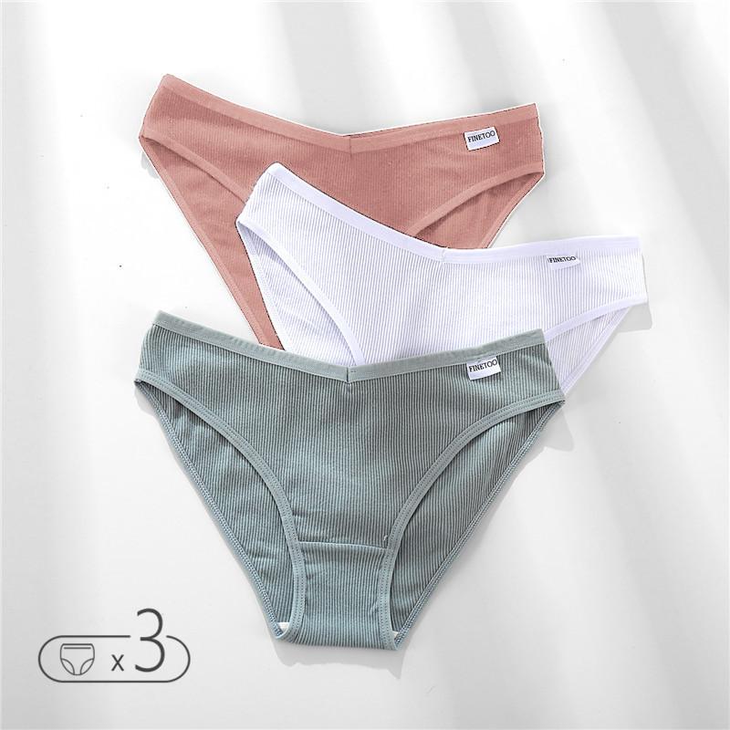 FINETOO M-4XL хлопковые трусики, женское нижнее белье с V-образной талией, трусы больших размеров, женские трусы с низкой посадкой, удобные трусики, нижнее белье