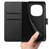 Coque pour Xiaomi Redmi Note 15 4G/5G - Portefeuille Noir Rabat Clapet Aimanté Rangement Cartes Phonillico®