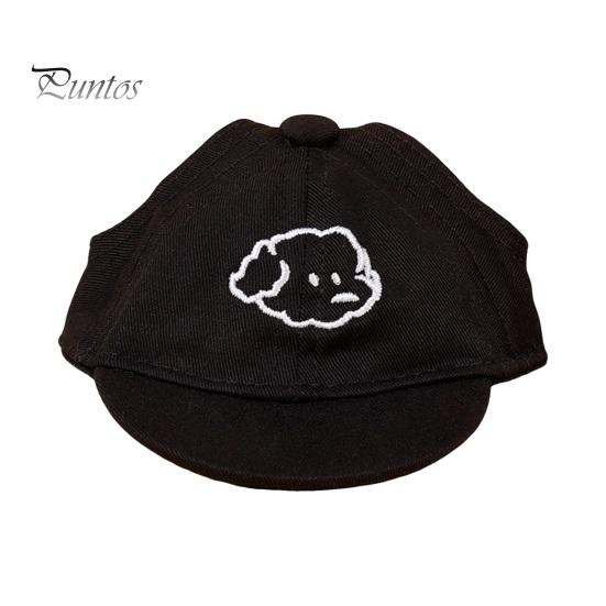 Защитная шляпа от солнца для собак с отверстиями для ушей Бейсбольная кепка для собак Холщовая шляпа для домашних животных Кепка с козырьком для домашних животных для фотографий Косплей вечеринок