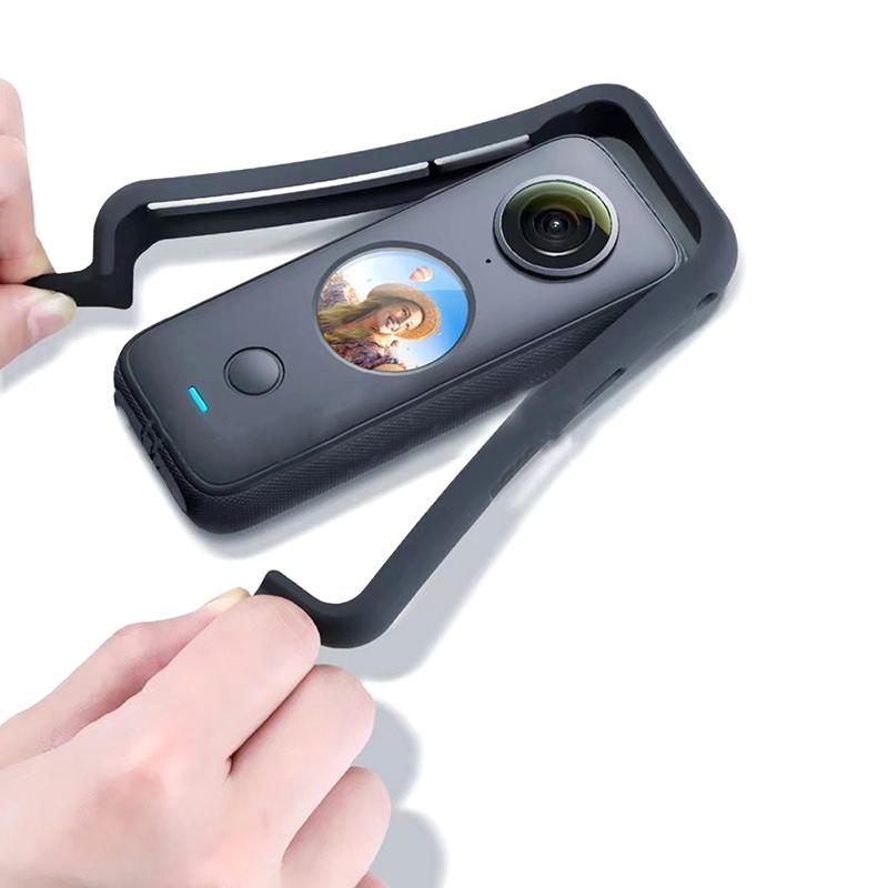 1 шт. Силиконовый чехол для Insta360 ONE X2, Панорамная камера, Клетка-кролик, Чехол-безель, Защитная рамка, Чехол-бортик, Адаптер-крепление, Аксессуары