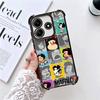 Mafalda Cartoon Cute Plating Phone Case For Xiaomi Redmi Note 14 15 Pro Plus 13 12 11 11S 11T 10 9S 9 5G Anti-Fall Airabag Cover