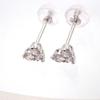 [New] PT900 Diamond Heart Earrings 0.1ct, 0.1ct[i2-3]