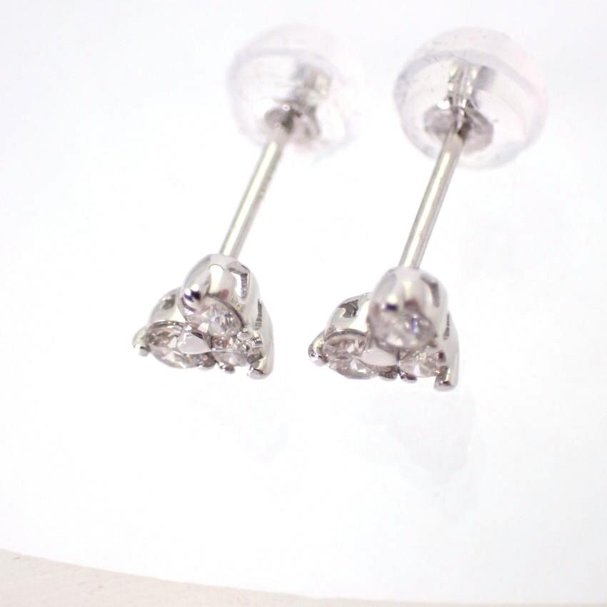 [New] PT900 Diamond Heart Earrings 0.1ct, 0.1ct[i2-3]