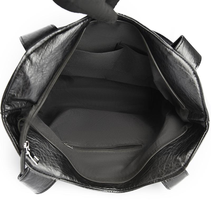 Женская сумка через плечо, большая вместительная сумка для мамы, мягкая кожаная сумка с портмоне, сумка через плечо для женщин