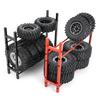 RCGOFOLLOW Aluminum Alloy Metal Alloy Tire Rack Rc Tire Rack For 1/10 FMS SCX10 D90 TRX4 TF2 CC01 Capra