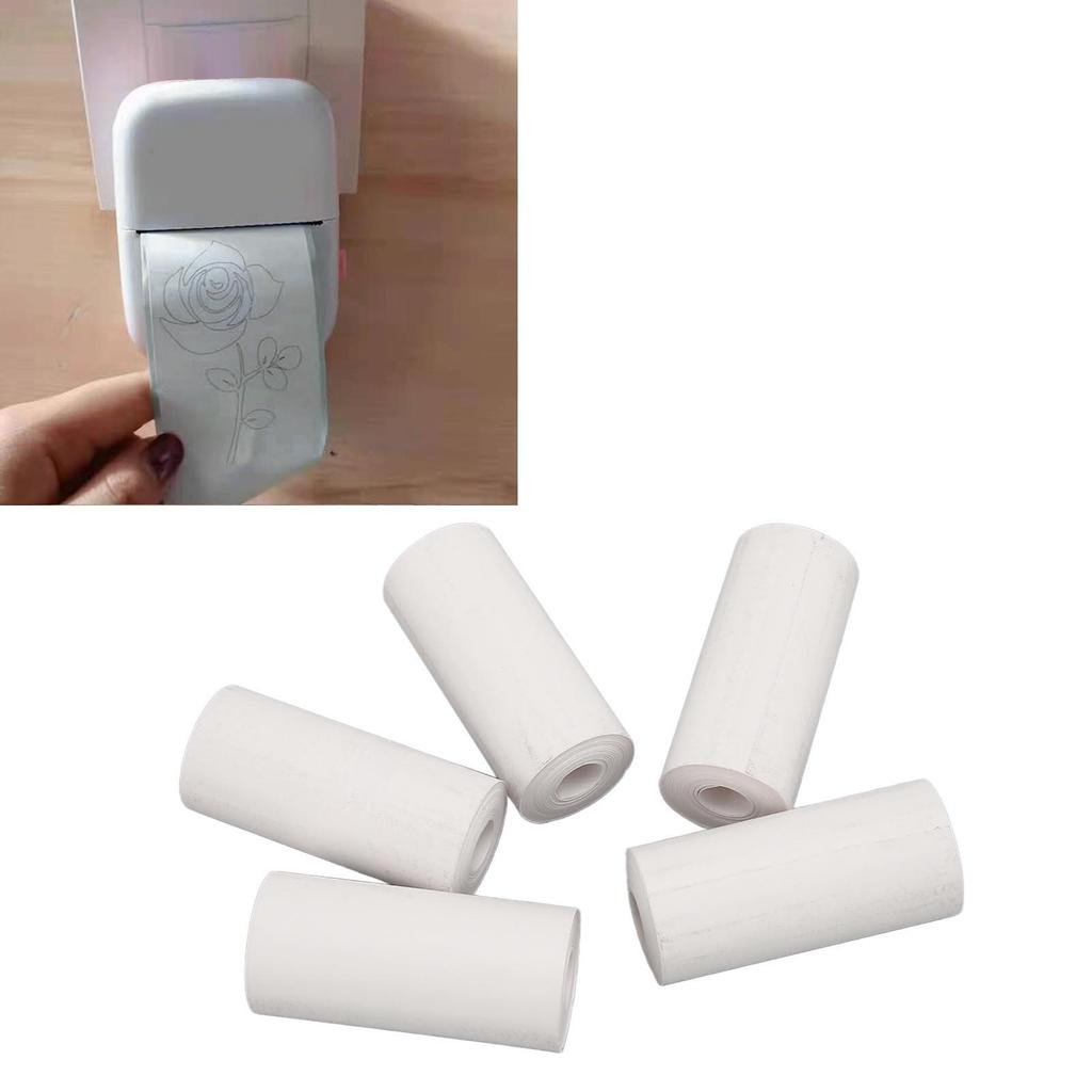 20 рулонов термобумаги для принтера Professional 57x25 мм Белая мини-бумага для печати для аксессуаров принтера