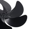 6-Blades Fireplace Fan Blades Aluminum Alloy Heat Powered Fan  Home Heating