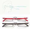 Vision Care Portable TR90 Reading Glasses Half Frame Semi Rimless Reader Eyeglasses