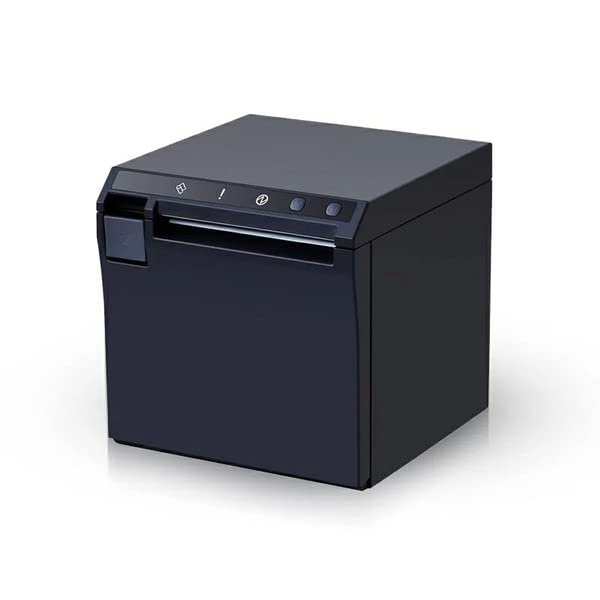 Wasin Tech Compact Thermal Receipt POS Commercial Use Black WS-R330H Printer, Register, USB, LAN, Smartphone/Tablet Printing, Roiverse, Sumaregi,