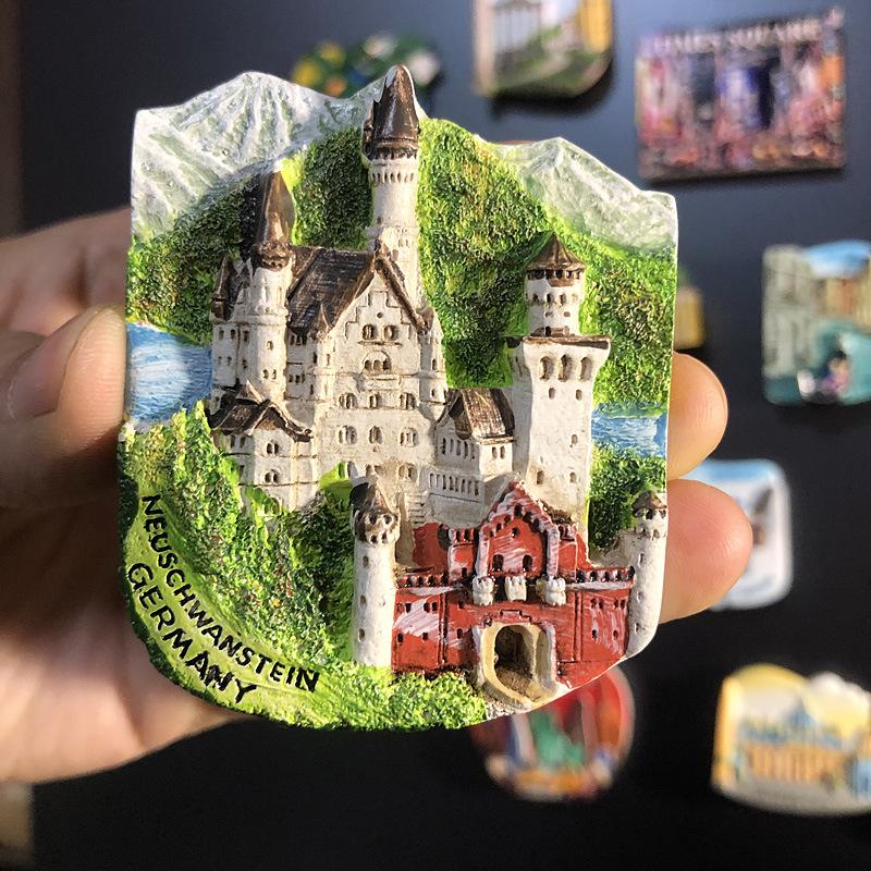 3D Городские Магниты-Сувениры для Путешествий: Европейский и Глобальный Регионы