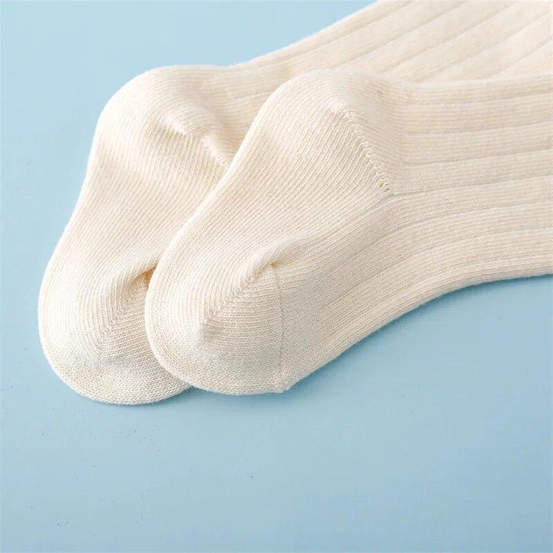 Kids Boy Girl Socks Cotton Striped Soft Baby Knee Long Children's Socks School Sport Casual Baby Sock For Boys Girl 0-5Y