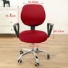 2Pcs/set Elastic Stretch Desk Task Seat Cover Slipcover Protector Cover Split Office Chair Cover